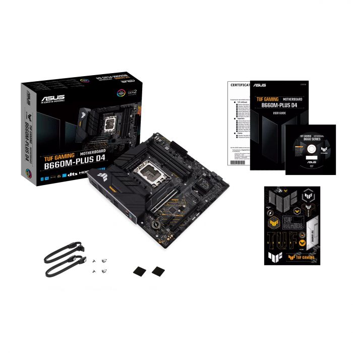 Материнcька плата ASUS TUF GAMING B660M-PLUS D4 s1700 B660 4xDDR4 M.2 HDMI DP mATX