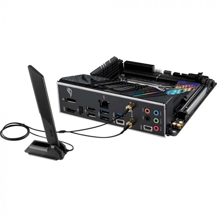 Материнcька плата ASUS ROG STRIX B760-I GAMING WIFI s1700 B760 2xDDR5 M.2 HDMI DP Wi-Fi BT mITX