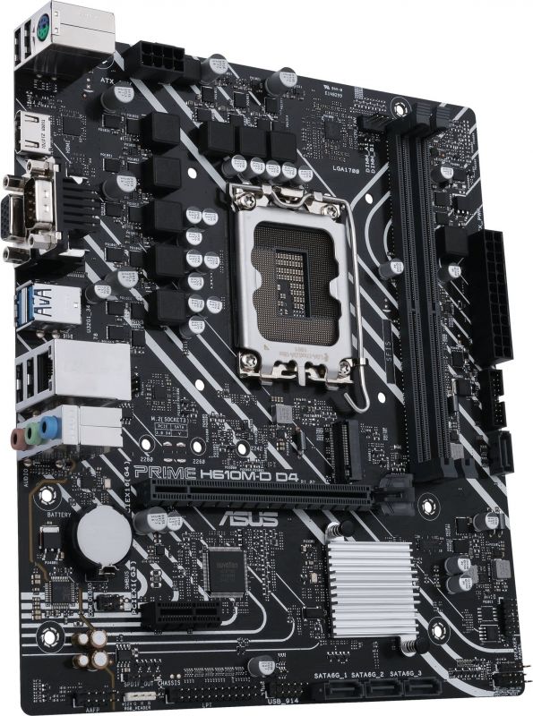 Материнcька плата ASUS PRIME H610M-D D4 s1700 H610 2xDDR4 M.2 HDMI D-Sub mATX