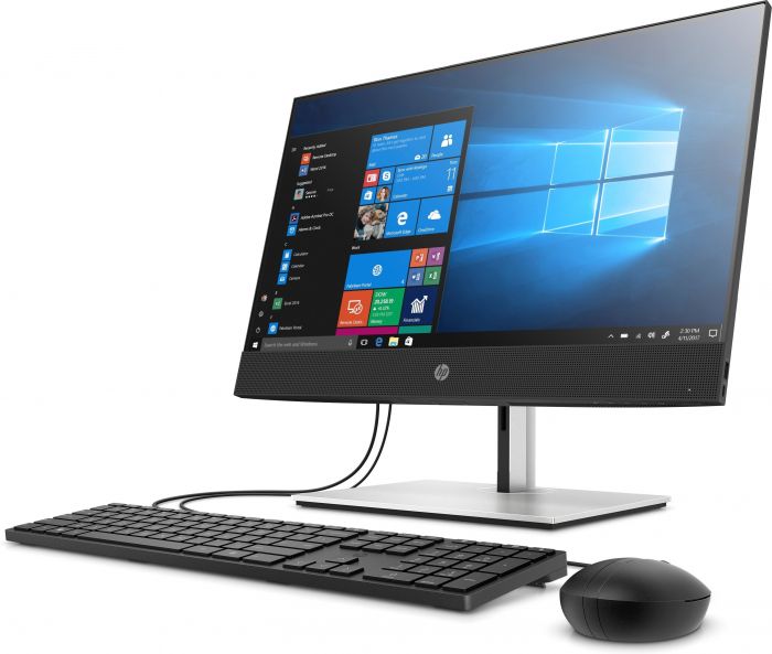 Комп'ютер персональний моноблок HP ProOne 440-G6 23.8" FHD IPS AG, Intel i3-10100, 8GB, F256GB+1TB, UMA, WiFi, кл+м, Win10P, чорний