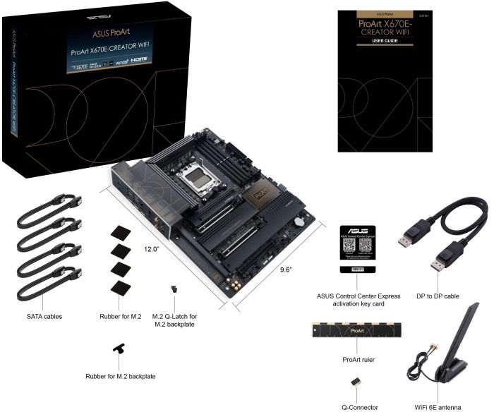 Материнcька плата ASUS PROART X670E-CREATOR WIFI sAM5 X670 4xDDR5 M.2 HDMI WiFi BT ATX