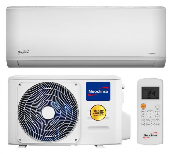 Кондиціонер Neoclima Therminator 3.2 EU NS-07EHXIw1eu/NU-07EHXIw1eu, 18 м2, інвертор, A/B, Wi-Fi ready, R32, білий