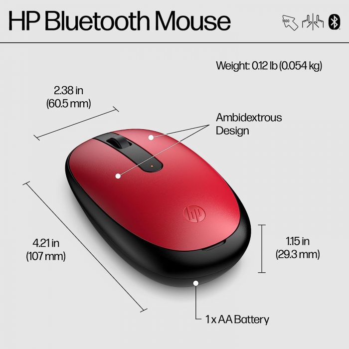 Миша HP 240 BT red