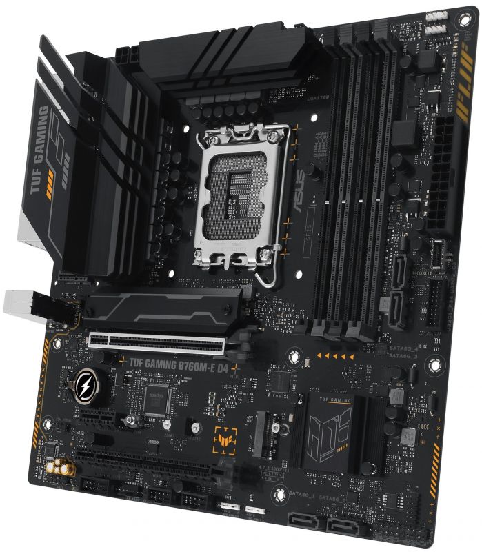 Материнcька плата ASUS TUF GAMING B760M-E D4 s1700 B760 4xDDR4 M.2 HDMI DP mATX