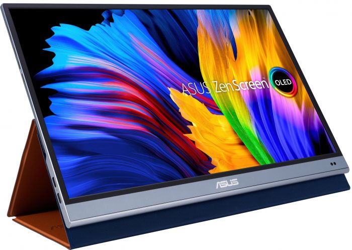 Монітор портативний Asus 15.6" ZenScreen MQ16AH mHDMI, 2xUSB-C, OLED, 1ms, DCI-P3 100%, HDR10, Cover