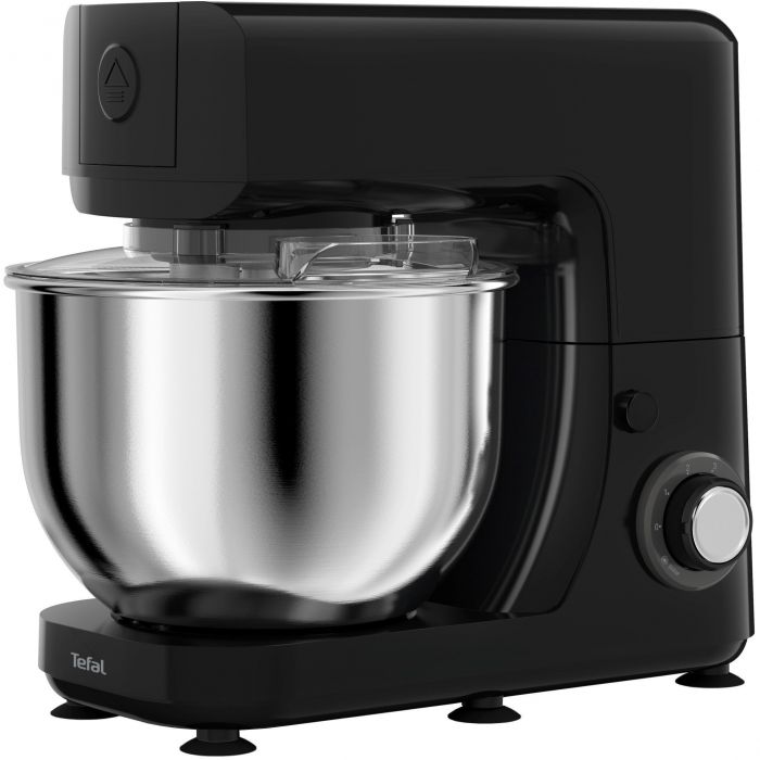 Кухонна машина Tefal MASTERCHEF ESSENTIAL, 800Вт, чаша-метал, корпус-метал+пластик, насадок-3, чорний