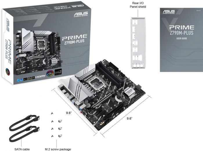 Материнcька плата ASUS PRIME Z790M-PLUS s1700 Z790 4xDDR5 M.2 HDMI DP mATX