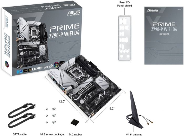 Материнcька плата ASUS PRIME Z790-P WIFI D4 s1700 Z790 4xDDR4 M.2 HDMI DP Wi-Fi BT ATX