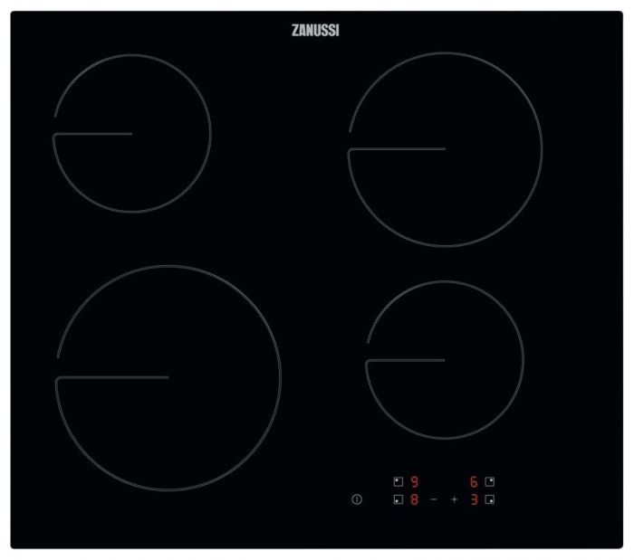 Варильна поверхня Zanussi електрична склокерамічна, 60см, чорний