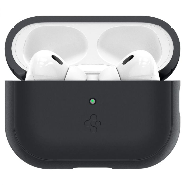 Чохол Spigen для Apple AirPods Pro 2 Silicone Fit, Black+Black Strap