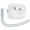 Чохол Spigen для Apple AirPods Pro 2 Silicone Fit, White+Strap Gray