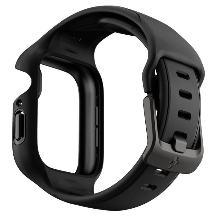 Чохол та ремінець 2в1 Spigen для Apple Watch 45mm Liquid Air Pro, Black