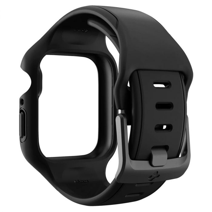 Чохол та ремінець 2в1 Spigen для Apple Watch 45mm Liquid Air Pro, Black