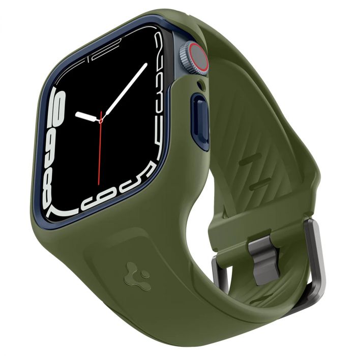 Чохол та ремінець 2в1 Spigen для Apple Watch 45mm Liquid Air Pro, Moss Green