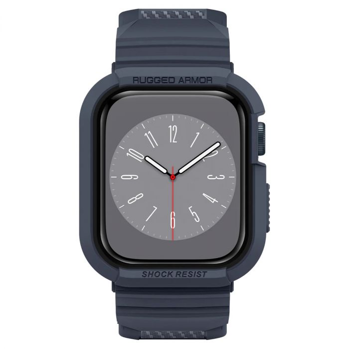 Чохол та ремінець 2в1 Spigen для Apple Watch 45mm/44mm Rugged Armor Pro, Charcoal Gray