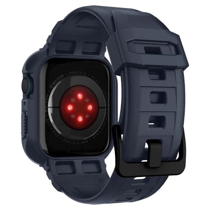 Чохол та ремінець 2в1 Spigen для Apple Watch 45mm/44mm Rugged Armor Pro, Charcoal Gray