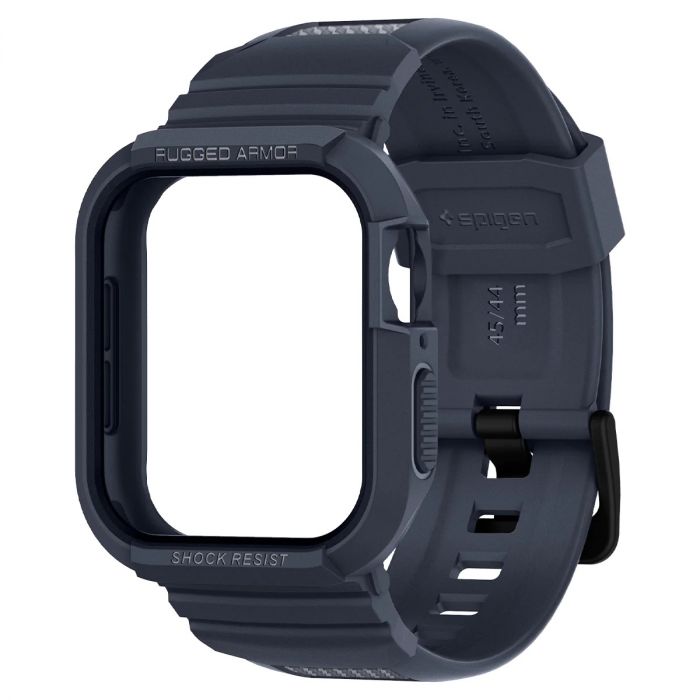 Чохол та ремінець 2в1 Spigen для Apple Watch 45mm/44mm Rugged Armor Pro, Charcoal Gray