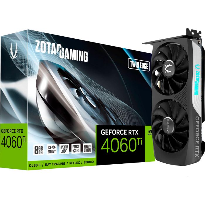 Відеокарта ZOTAC GeForce RTX 4060 Ti 8GB  GDDR6X Twin Edge