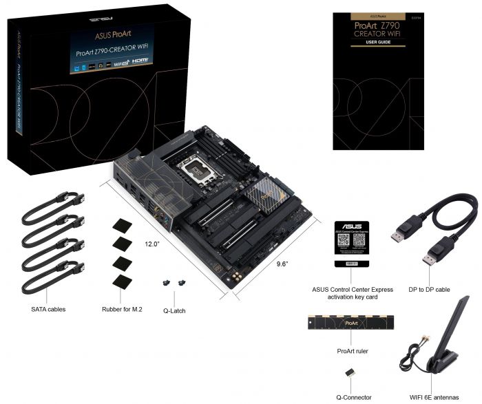 Материнcька плата ASUS PROART Z790-CREATOR WIFI s1700 Z790 4xDDR5 M.2 HDMI Thunderbolt Wi-Fi BT ATX