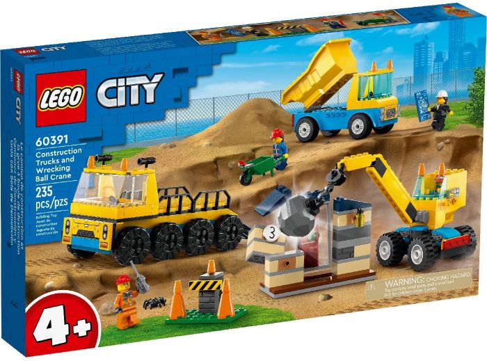 Конструктор LEGO City Будівельна вантажівка й кулястий кран-таран