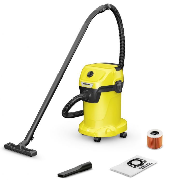 Пилосос Karcher WD 3 V-19/6/20 господарський, 1000 Вт, 19л, 6м, 4.780 кг