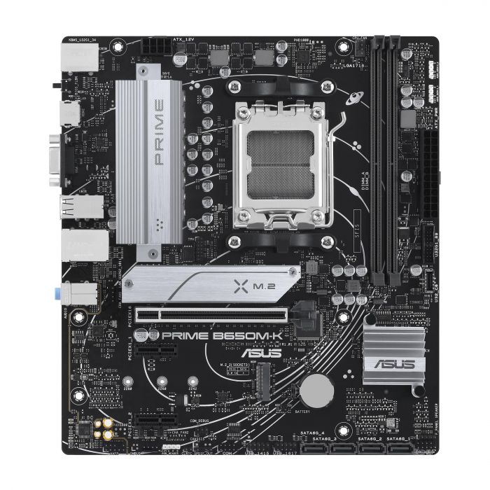 Материнcька плата ASUS PRIME B650M-K sAM5 B650 2xDDR5 M.2 HDMI D-Sub mATX