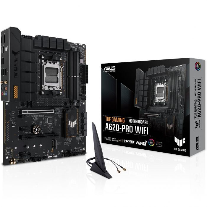 Материнcька плата ASUS TUF GAMING A620-PRO WIFI sAM5 A620 4xDDR5 HDMI DP Wi-Fi BT ATX