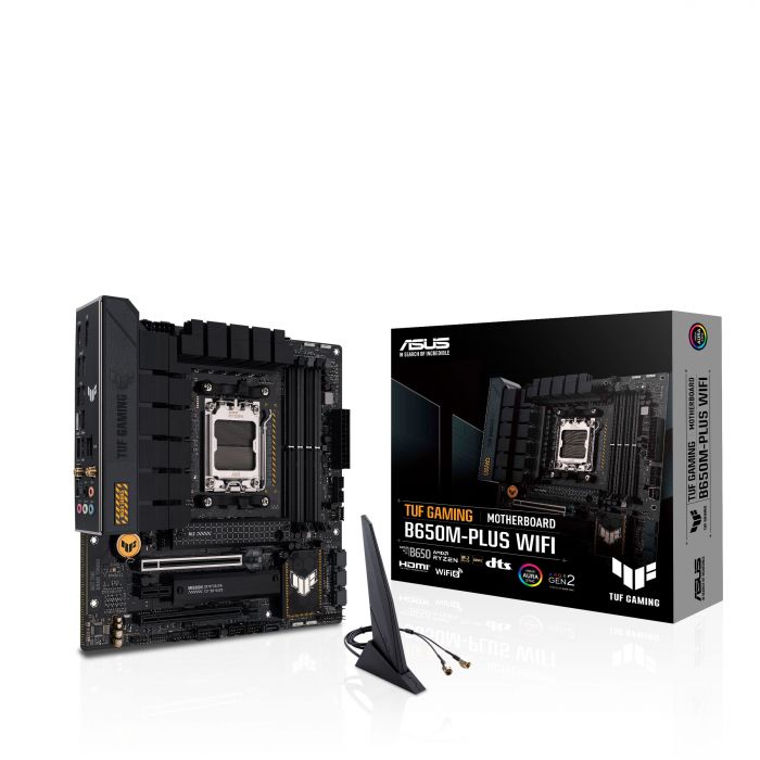 Материнcька плата ASUS TUF GAMING B650M-E WIFI sAM5 B650 2xDDR5 M.2 HDMI DP Wi-Fi BT mATX