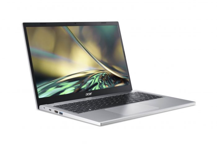 Ноутбук Acer Aspire 3 A315-510P 15.6" FHD, Intel C N100, 4GB, F128GB, UMA, Win11, сріблястий