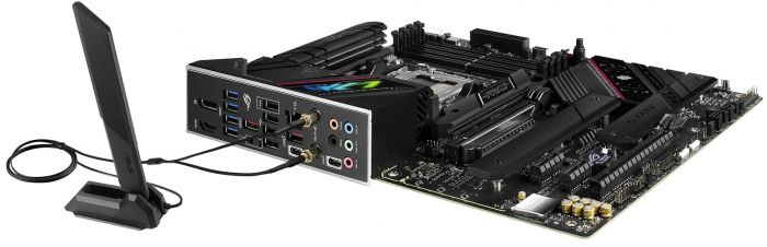 Материнcька плата ASUS ROG STRIX B650E-F GAMING WIFI sAM5 B650 4xDDR5 M.2 HDMI DP WiFi BT ATX