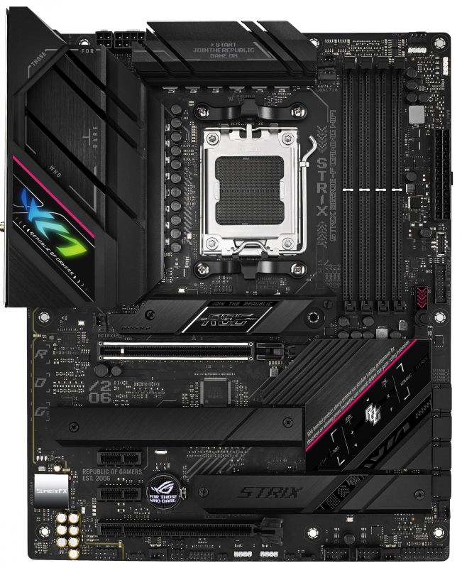 Материнcька плата ASUS ROG STRIX B650E-F GAMING WIFI sAM5 B650 4xDDR5 M.2 HDMI DP WiFi BT ATX