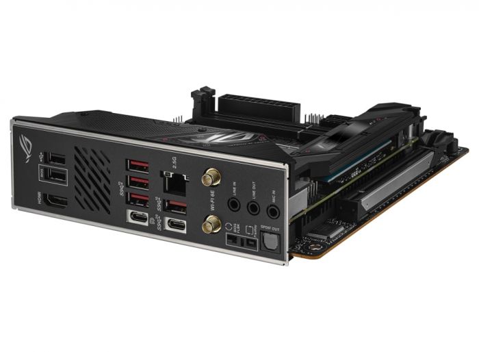 Материнcька плата ASUS ROG STRIX B650E-I GAMING WIFI sAM5 B650 2xDDR5 M.2 HDMI WiFi BT mITX