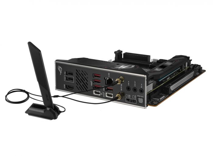 Материнcька плата ASUS ROG STRIX B650E-I GAMING WIFI sAM5 B650 2xDDR5 M.2 HDMI WiFi BT mITX