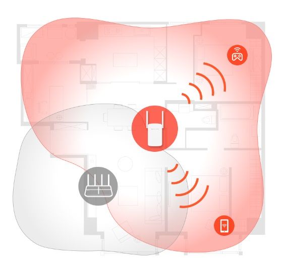 Повторювач Wi-Fi сигналу MERCUSYS ME30 AC1200 1хFE LAN ext. ant x2