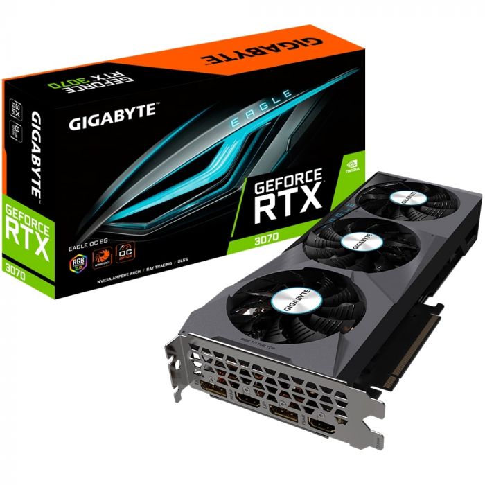 Відеокарта GIGABYTE GeForce RTX 3070 8GB GDDR6 EAGLE OC