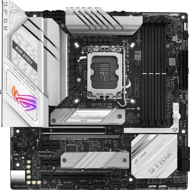 Материнcька плата ASUS ROG STRIX B760-G GAMING WIFI s1700 B760 4xDDR5 M.2 HDMI DP Wi-Fi BT mATX