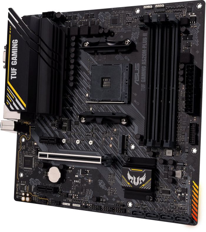 Материнcька плата ASUS TUF GAMING A520M-PLUS II sAM4 A520 4xDDR4 HDMI DVI D-Sub mATX