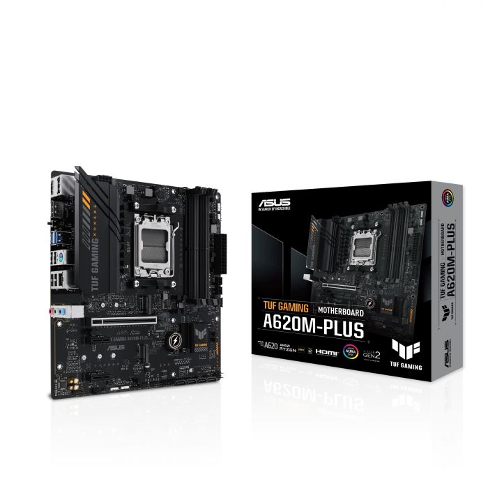 Материнcька плата ASUS TUF GAMING A620M-PLUS sAM5 A620 4xDDR5 HDMI DP mATX