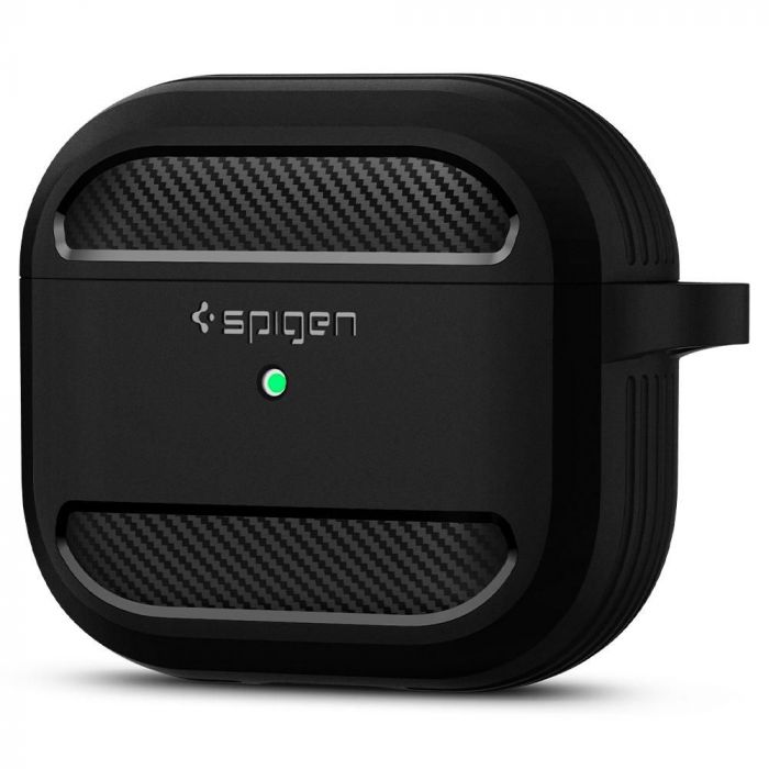 Чохол Spigen для AirPods 3 Rugged Armor, Matte Black