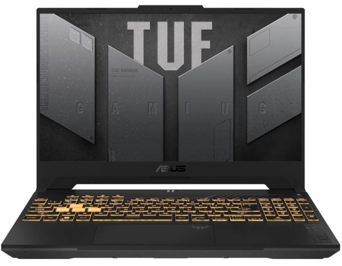 Ноутбук ASUS TUF Gaming F15 FX507ZV4-HQ039 15.6" WQHD IPS, Intel i7-12700H, 16GB, F512GB, NVD4060-8, NoOS, Сірий