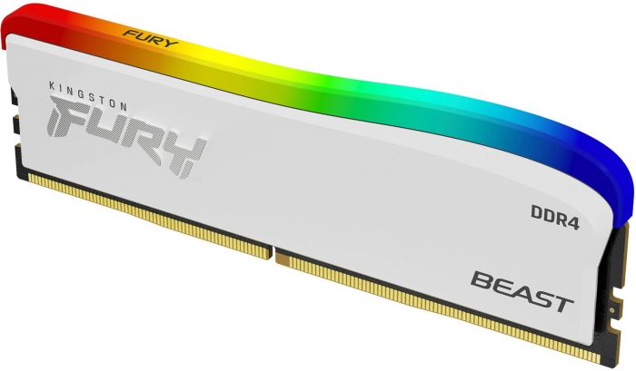 Пам'ять ПК Kingston DDR4 16GB 3600 FURY Beast White RGB SE