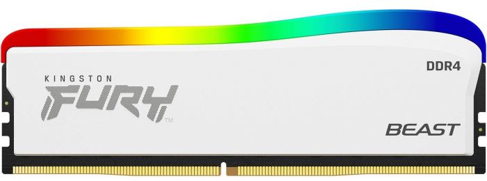 Пам'ять ПК Kingston DDR4 16GB 3600 FURY Beast White RGB SE