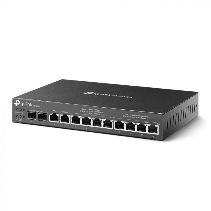 Мультисервісний маршрутизатор TP-LINK ER7212PC 8xGE LAN 1xGE WAN 1xGE WAN/LAN   2xGE SFP WAN/LAN VPN Omada