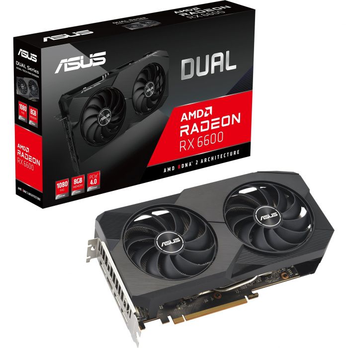 Відеокарта ASUS Radeon RX 6600 8GB GDDR6 DUAL DUAL-RX6600-8G-V2