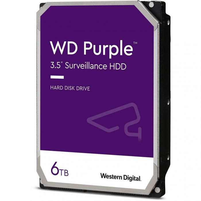 Жорсткий диск WD  6TB 3.5" 256MB SATA Purple Surveillance