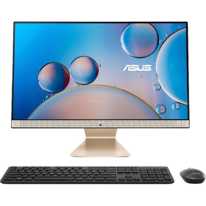 Персональний комп'ютер моноблок ASUS M3400WYAK-BA027M 23.8" FHD AG, AMD R7-5825U, 8GB, F512GB, UMA, WiFi, кл+м, без ОС, золотистий