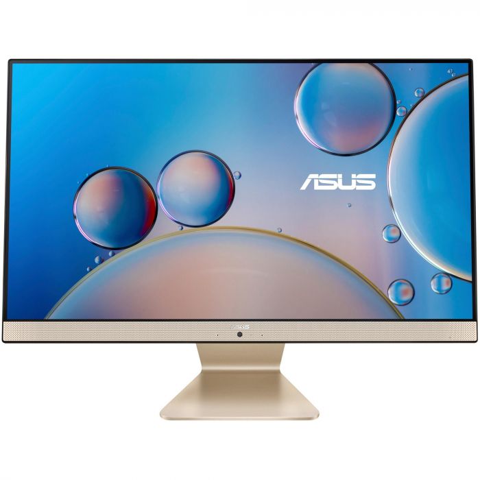 Персональний комп'ютер моноблок ASUS M3700WYAK-BA009M 27" FHD AG, AMD R5-5625U, 16GB, F512GB, UMA, WiFi,  кл+м, без ОС, золотистий