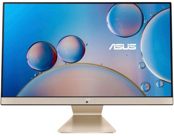 Персональний комп'ютер моноблок ASUS M3700WYAK-BA009M 27" FHD AG, AMD R5-5625U, 16GB, F512GB, UMA, WiFi,  кл+м, без ОС, золотистий