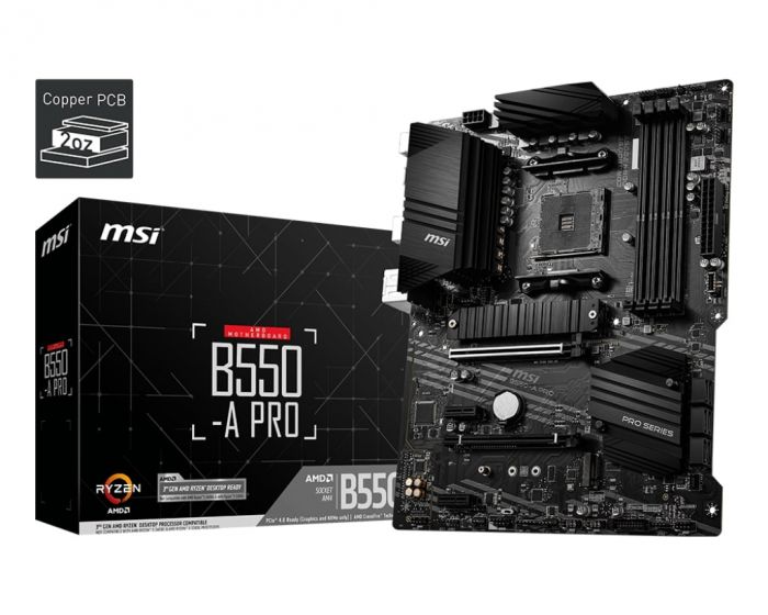 Материнcька плата MSI B550-A PRO sAM4 B550 4xDDR4 HDMI DP ATX