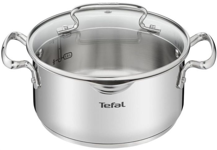 Коструля з кришкою Tefal DUETTO+, діаметр 20 см, нержавіюча сталь , об'єм 2,9 л.